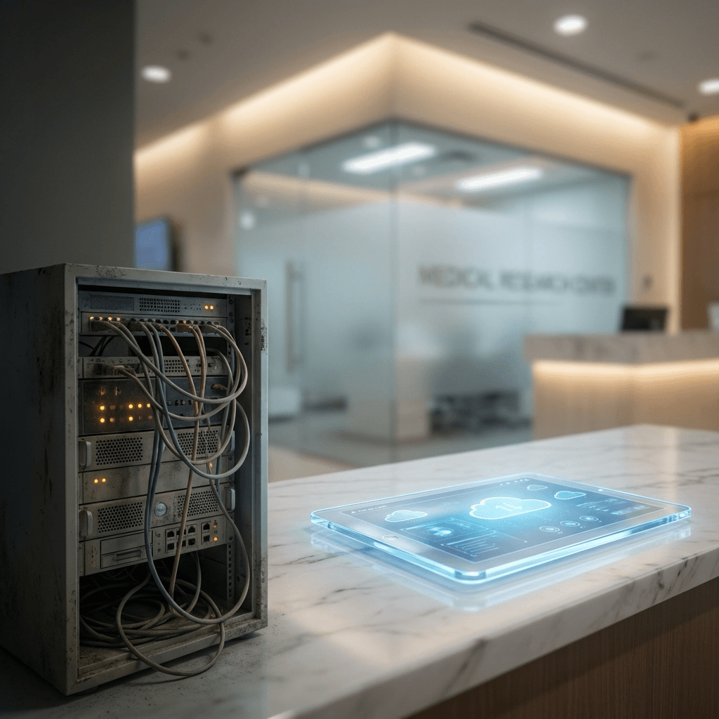 Comparativa entre software de escritorio tradicional y aplicaciones web modernas para clínicas